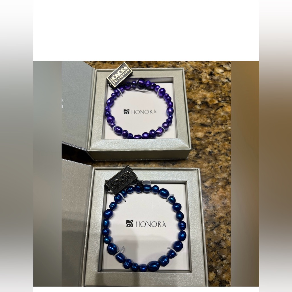Honora Blue Pearl Bracelet